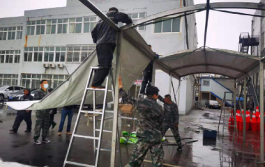 辽中区蒲西街道为居民搭起“暖心帐篷”