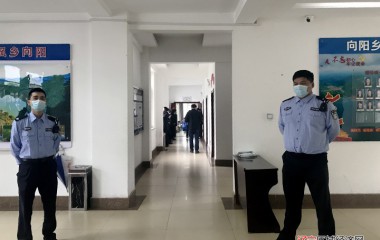 向阳派出所圆满完成乡党代会安保工作