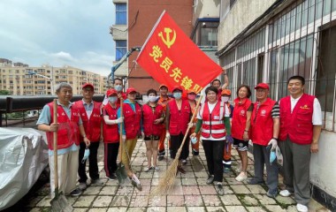 沈阳寿山社区党委组织进行无主垃圾大清理