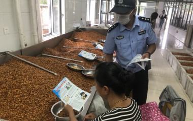 木盂子治安办深入辖区宣传防电信诈骗知识