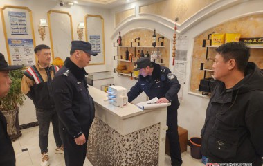 治安大队开展行业场所整治