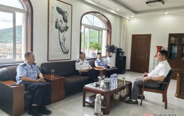 桓仁县公安局走访企业保障健康发展