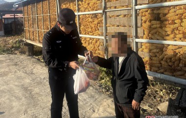 八里甸子派出所一标三实温情走访解民困