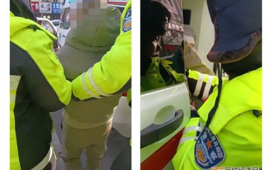 交管大队桓仁镇中队救助一名受伤群众
