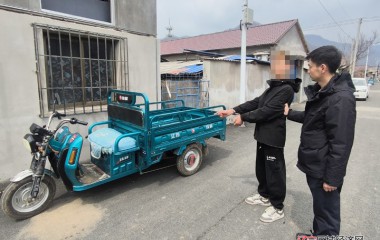 五里甸子派出所抓获一名流窜盗贼