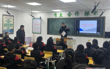 沙尖子派出所开展学生防溺水安全教育活动